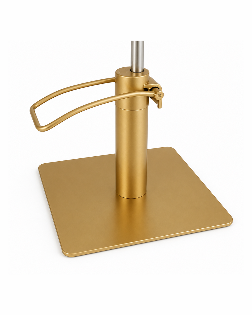 Square Matt Gold Pump