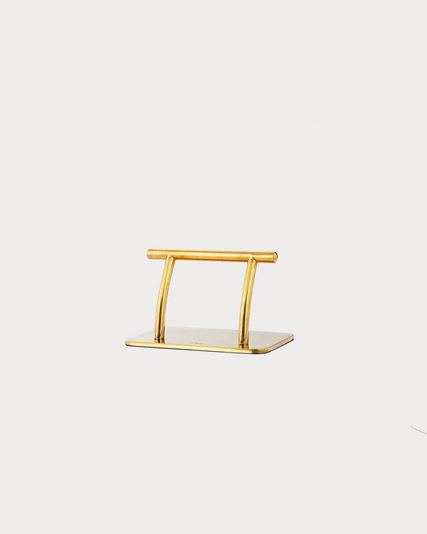 Golden barber chair footrest metal leg rest for salon chair replacement with premium finish